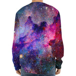 Colorful Nebula Galaxy Space Print Long Sleeve Baseball Jersey