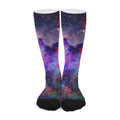 Colorful Nebula Galaxy Space Print Long Socks