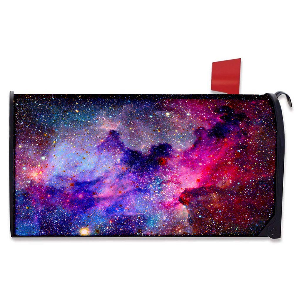 Colorful Nebula Galaxy Space Print Mailbox Cover