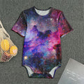 Colorful Nebula Galaxy Space Print Men's Bodysuit