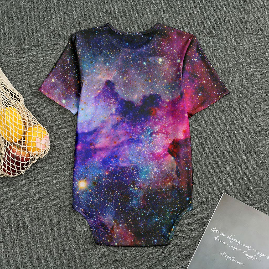 Colorful Nebula Galaxy Space Print Men's Bodysuit