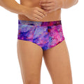 Colorful Nebula Galaxy Space Print Men's Briefs
