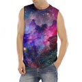 Colorful Nebula Galaxy Space Print Men's Fitness Tank Top
