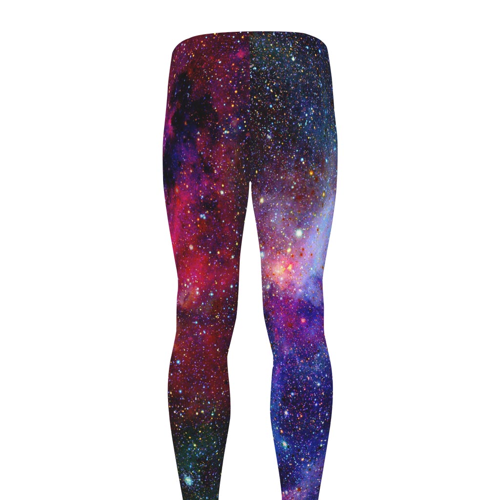 Colorful Nebula Galaxy Space Print Men's leggings