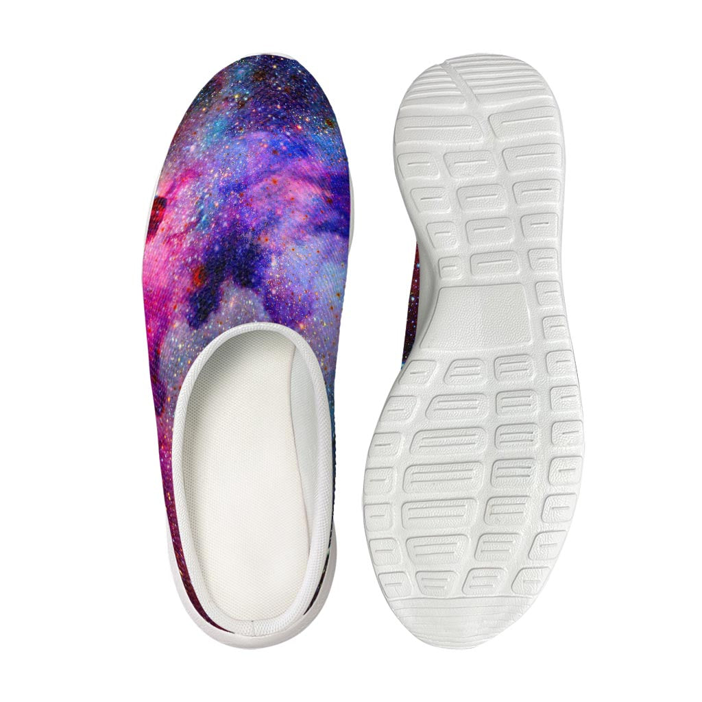 Colorful Nebula Galaxy Space Print Mesh Casual Shoes