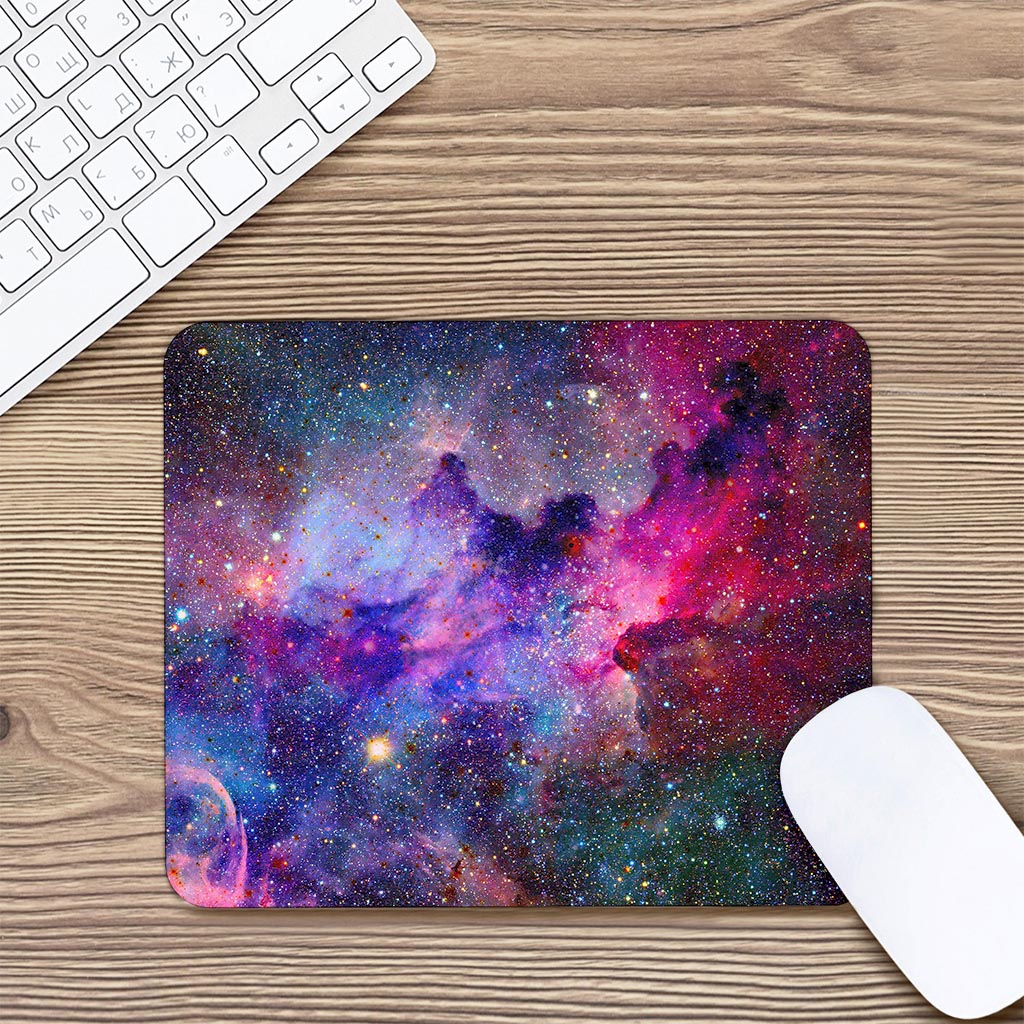 Colorful Nebula Galaxy Space Print Mouse Pad