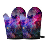Colorful Nebula Galaxy Space Print Oven Mitts