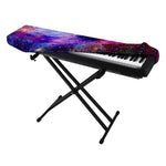 Colorful Nebula Galaxy Space Print Piano Keyboard Cover