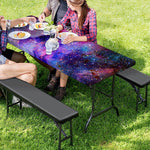 Colorful Nebula Galaxy Space Print Picnic Table Cover