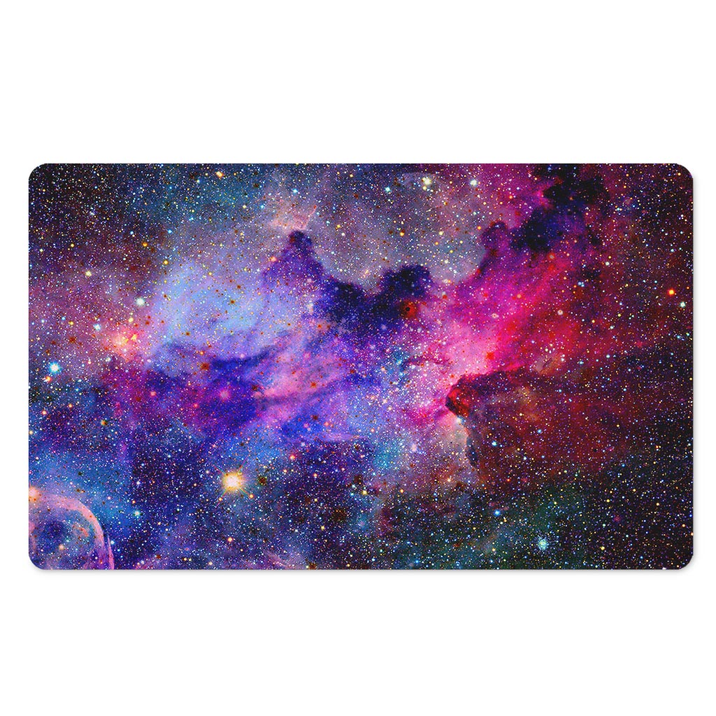 Colorful Nebula Galaxy Space Print Polyester Doormat