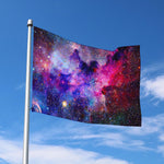 Colorful Nebula Galaxy Space Print Polyester Flag