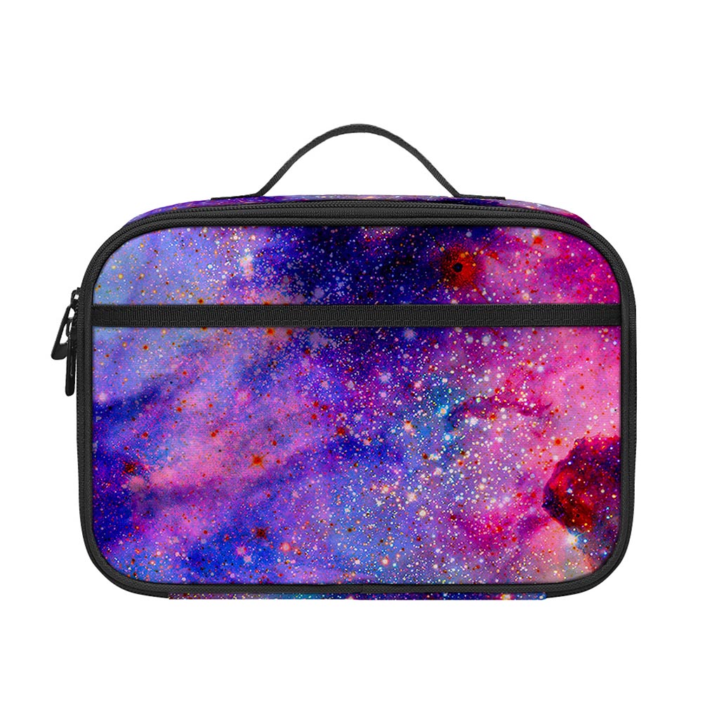 Colorful Nebula Galaxy Space Print Portable Lunch Bag