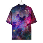 Colorful Nebula Galaxy Space Print Rayon Hawaiian Shirt