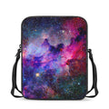Colorful Nebula Galaxy Space Print Rectangular Crossbody Bag