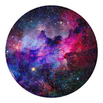 Colorful Nebula Galaxy Space Print Round Blanket