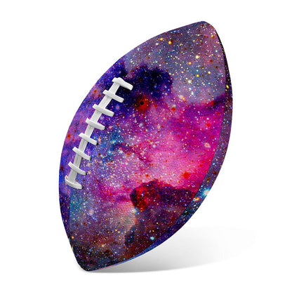 Colorful Nebula Galaxy Space Print Rugby Ball