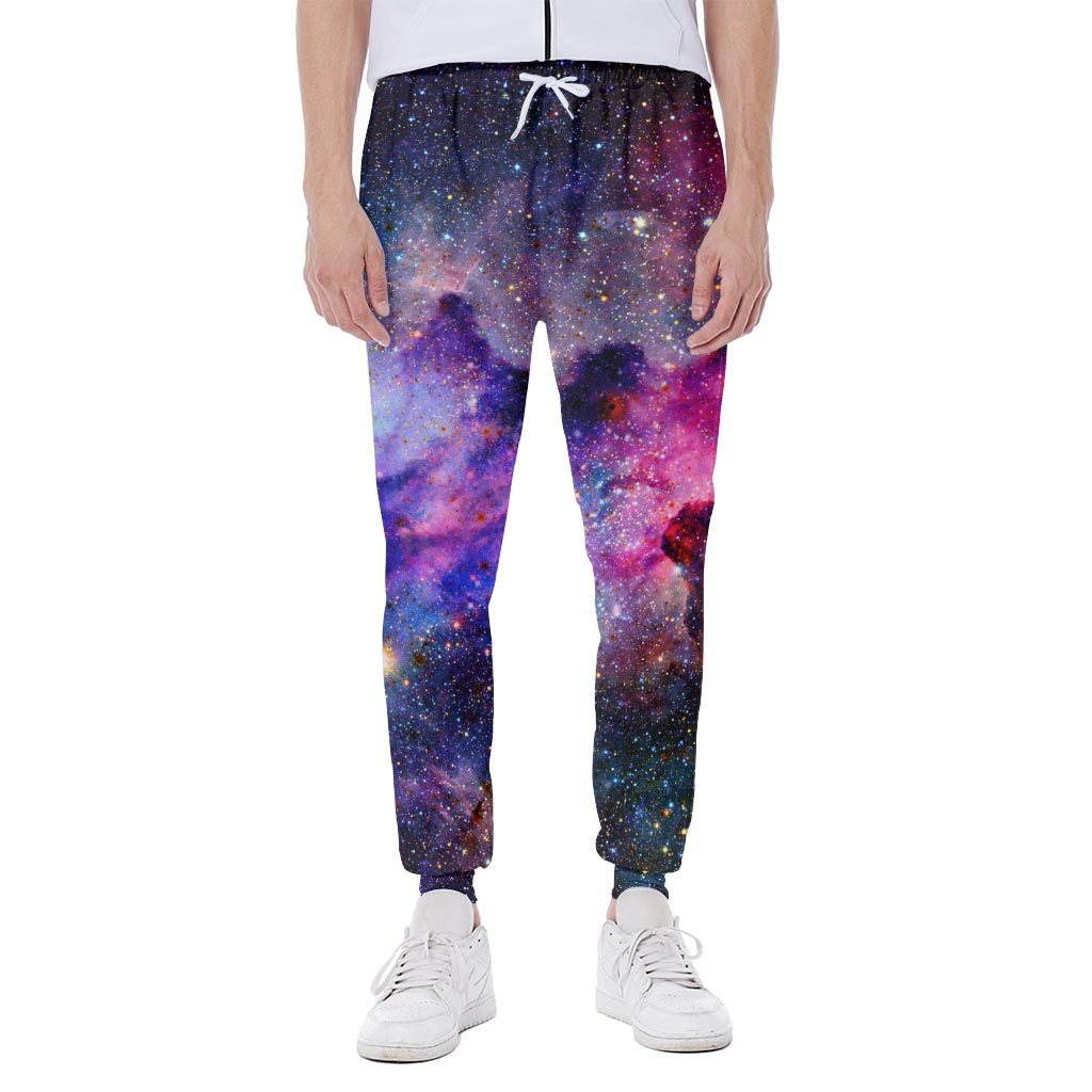 Colorful Nebula Galaxy Space Print Scuba Joggers