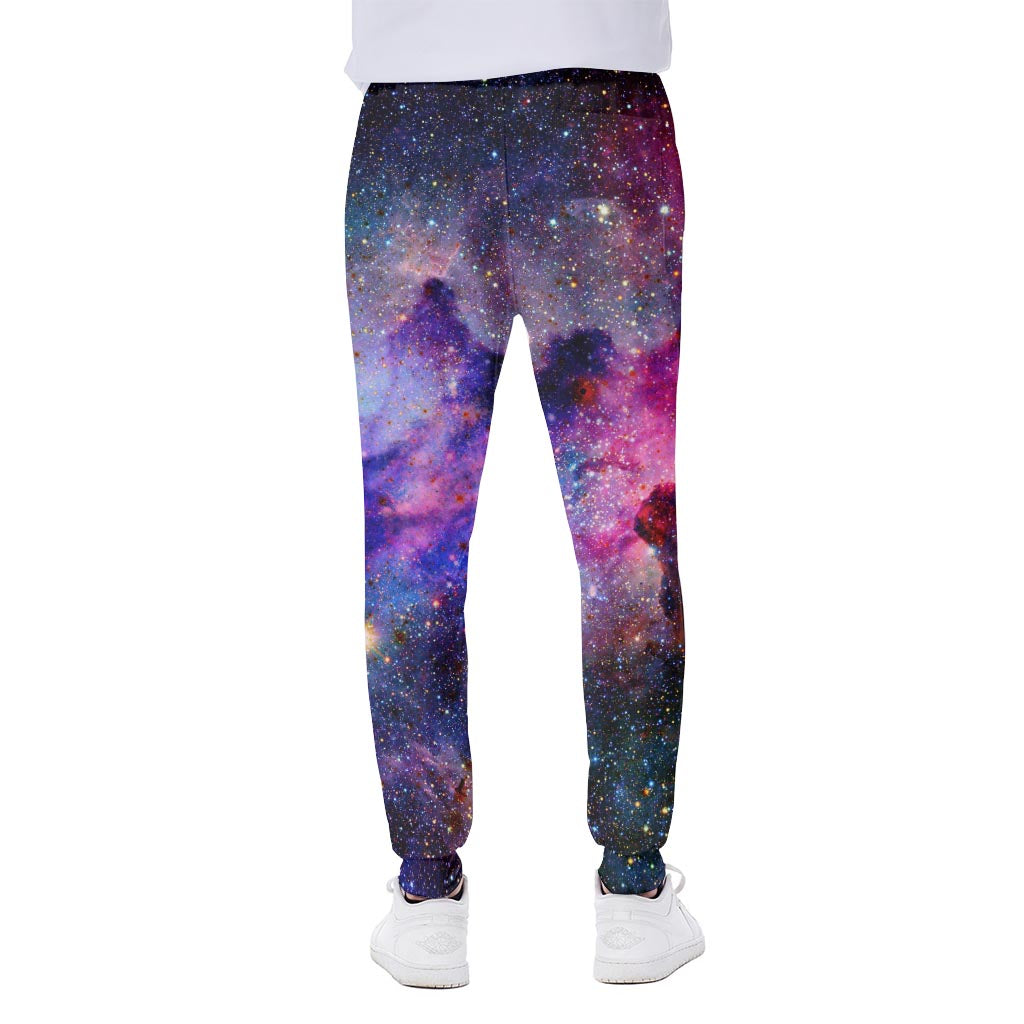 Colorful Nebula Galaxy Space Print Scuba Joggers