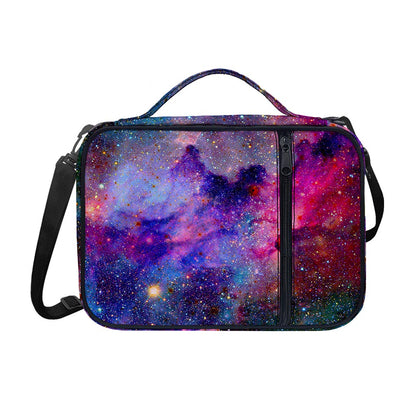 Colorful Nebula Galaxy Space Print Shoulder Strap Bible Bag