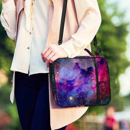 Colorful Nebula Galaxy Space Print Shoulder Strap Bible Bag