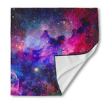 Colorful Nebula Galaxy Space Print Silk Bandana
