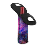 Colorful Nebula Galaxy Space Print Single Neoprene Wine Tote