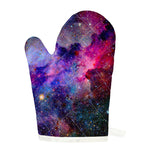 Colorful Nebula Galaxy Space Print Single Oven Mitt