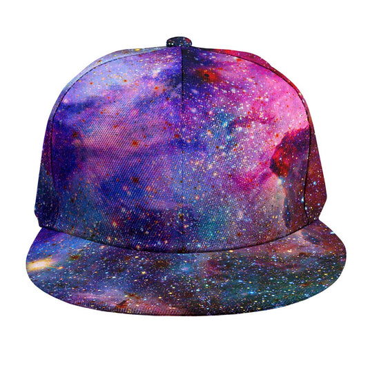 Colorful Nebula Galaxy Space Print Snapback Cap