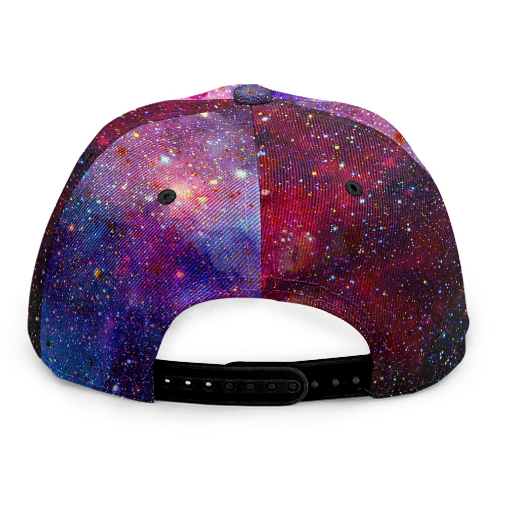Colorful Nebula Galaxy Space Print Snapback Cap