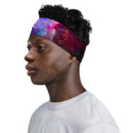 Colorful Nebula Galaxy Space Print Sports Headband