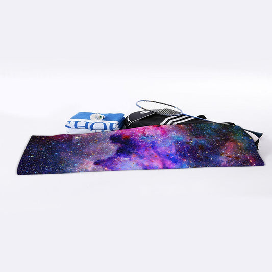 Colorful Nebula Galaxy Space Print Sports Towel