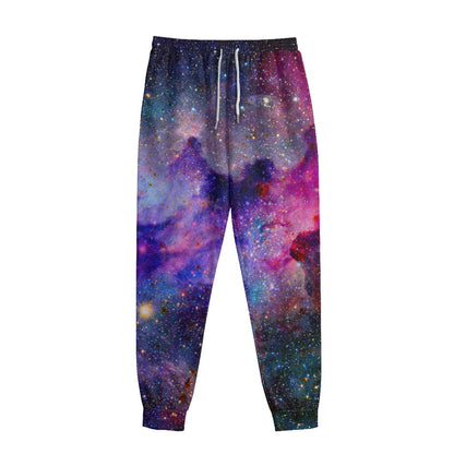 Colorful Nebula Galaxy Space Print Sweatpants