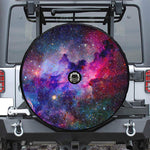 Colorful Nebula Galaxy Space Print Tire Cover With Camera Hole