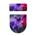 Colorful Nebula Galaxy Space Print Toilet Lid And Tank Cover Set