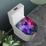 Colorful Nebula Galaxy Space Print Toilet Lid Cover