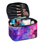 Colorful Nebula Galaxy Space Print Travel Makeup Bag