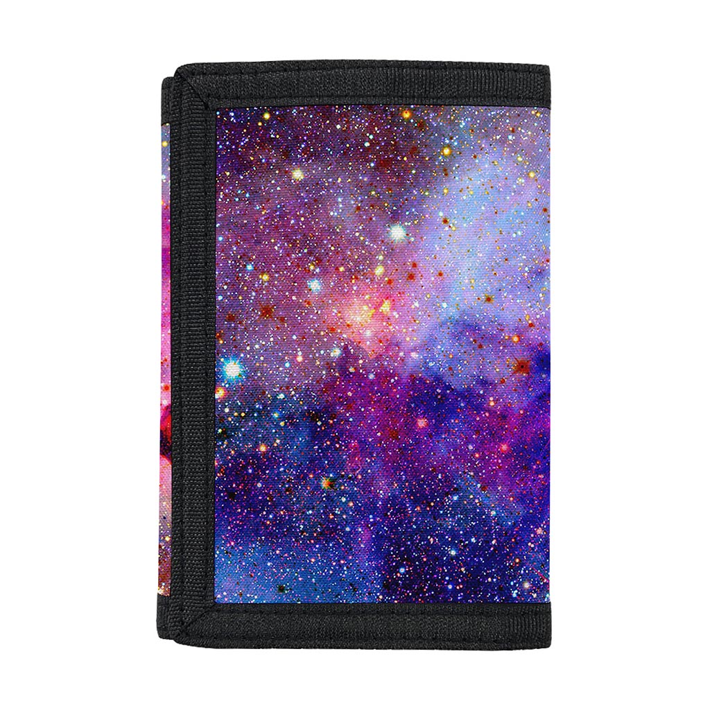 Colorful Nebula Galaxy Space Print Trifold Wallet