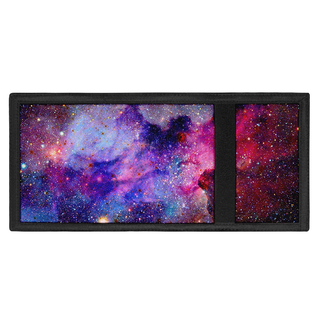 Colorful Nebula Galaxy Space Print Trifold Wallet