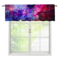 Colorful Nebula Galaxy Space Print Window Valance