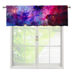 Colorful Nebula Galaxy Space Print Window Valance