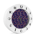 Colorful Origami Bird Pattern Print Alarm Clock