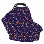 Colorful Origami Bird Pattern Print Baby Seat Cover