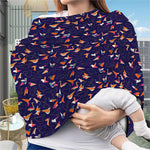Colorful Origami Bird Pattern Print Baby Seat Cover