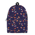 Colorful Origami Bird Pattern Print School Backpack
