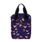 Colorful Origami Bird Pattern Print Bible Tote Bag