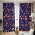 Colorful Origami Bird Pattern Print Dimout Pencil Pleat Curtains