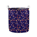 Colorful Origami Bird Pattern Print Collapsible Laundry Basket