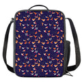 Colorful Origami Bird Pattern Print Crossbody Lunch Bag