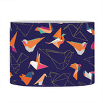 Colorful Origami Bird Pattern Print Drum Lamp Shade