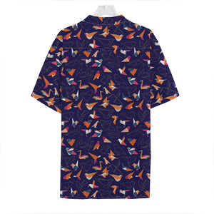 Colorful Origami Bird Pattern Print Hawaiian Shirt